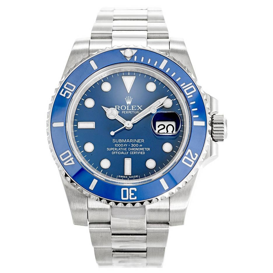 Replique Montre Rolex Submariner Bleu 116619LB